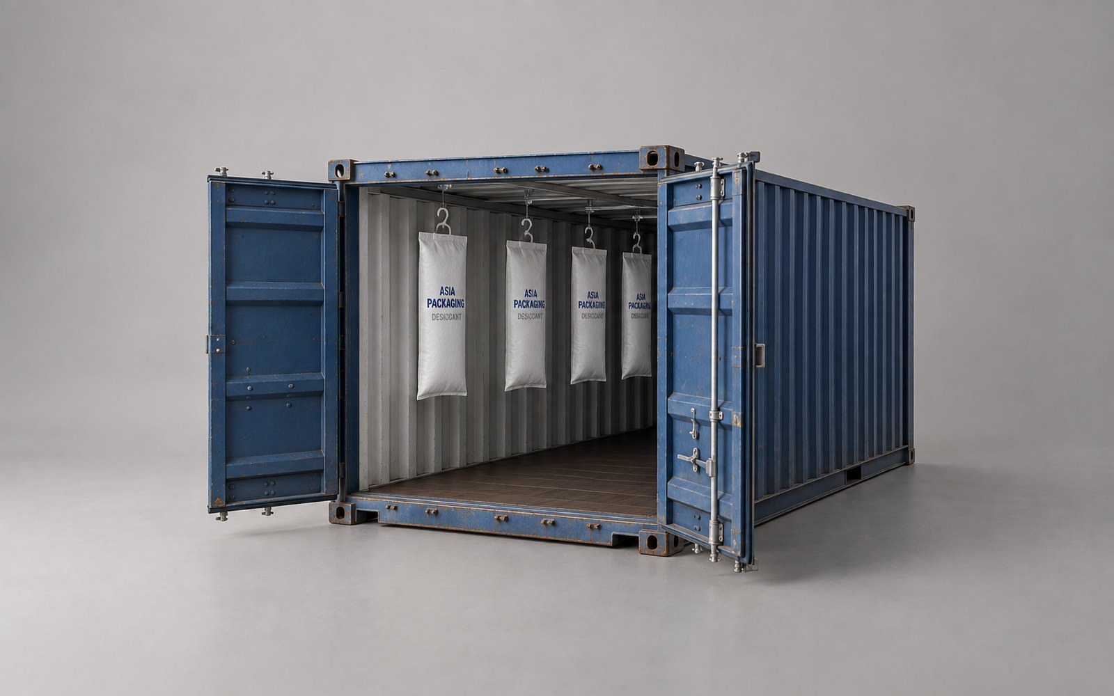 Container moisture control for sea shipments